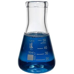 2000ml Narrow Mouth Erlenmeyer Flask, 3.3 Borosilicate Glass, Karter Scientific 213G15 (Single)