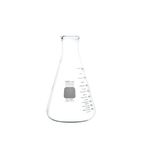 قارورة PYREX ذات الفم الضيق بحافة شديدة التحمل، قارورة زجاجية من البورسليكات - قارورة كيمياء زجاجية ممتازة للاستخدام في المختبر أو الفصل الدراسي أو المنزل، أواني زجاجية للكيمياء من PYREX، عبوة متعددة، مجموعة من 5