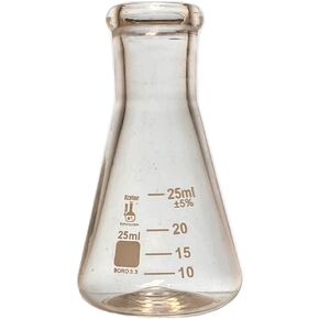 Glass Erlenmeyer Flask Set - 3 Sizes - 50, 150 and 250ml, Karter Scientific