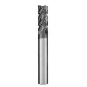 1/2" Carbide Square End Mill, HRC 45 Deg Single End 4 Flute AlTiN Coating Mill Bits