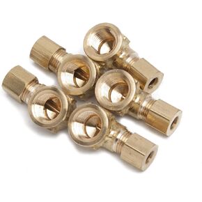 LTWFITTING 1/4-Inch OD x 1/4-Inch Female NPT 90 Degree Compression Elbow,Brass Compression Fitting(Pack of 200)