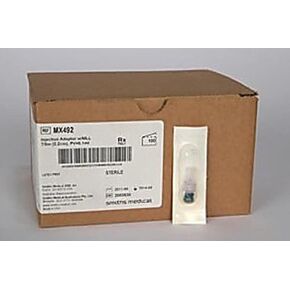 Smiths Medical ASD MDX MX493 Double Male Luer Lock Adapter, Non-DEHP Formulation, Latex-Free, Non-PVC, 1" Length (Pack of 100)