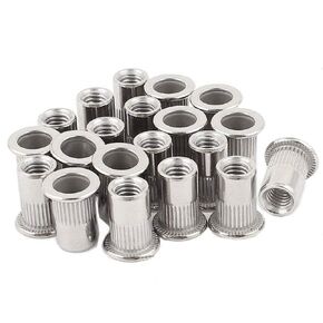 Stainless Steel Rivet Nuts Kit #8-32#10-24 1/4"-20 5/16"-18 3/8"-16 Threaded Insert Nutsert Rivnuts