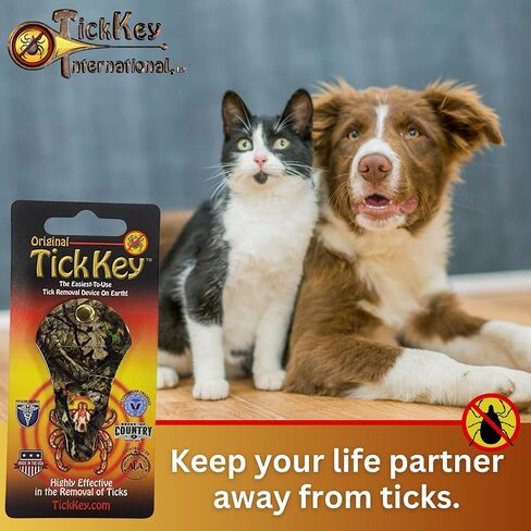The Original Tick Key - Tick Detaching Device - Portable, Safe and Highly Effective Tick Detaching Tool (Breakup Country) in Saudi Arabia