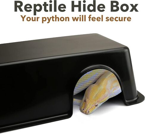 Reptile Hide, Ball Python Snake Hide Box Plastic Hideout 9.7x6.6x2.4 Inches (Large) in Saudi Arabia