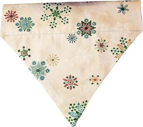 Snowflakes Over the Collar Dog Bandana That Slips onto Their Existing Collar (XXL) in Saudi Arabia