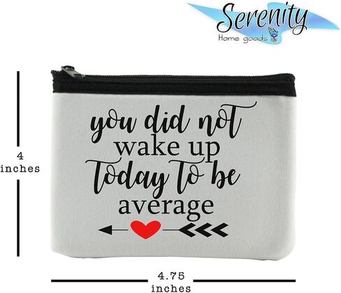 Bee-You-Tiful Coin Purse Wallet Pouch For Women | Small Card Change Bag With Zipper | Mini Travel Purse For ID Case | Makeup Card Novelty Bag in Kuwait