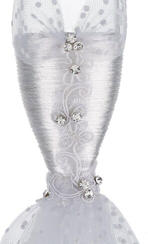 Wedding Tuxedo Dress Wine Glasses Handmade Bride and Groom Champagne Flutes for Toasting,Wedding Gifts,Bridal Shower Gifts,Wedding Favors,Couples Gifts,Wedding Decorations(set of 2) in Saudi Arabia