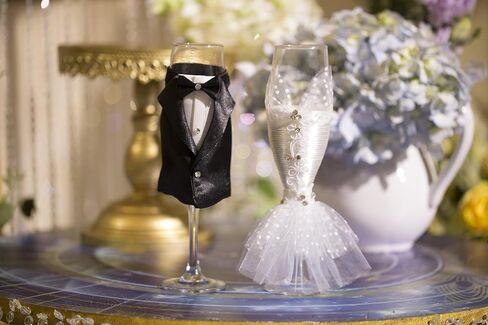 Wedding Tuxedo Dress Wine Glasses Handmade Bride and Groom Champagne Flutes for Toasting,Wedding Gifts,Bridal Shower Gifts,Wedding Favors,Couples Gifts,Wedding Decorations(set of 2) in Saudi Arabia