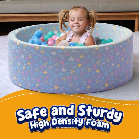 Foam Ball Pit for Toddlers - Soft Baby Ball Pit for Babies, Toddler Ball Pit, Ball Pits, Ballpit, Kids Foam Pit in Saudi Arabia