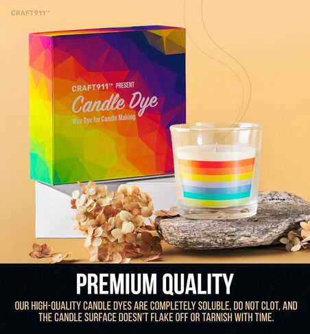 Candle Color Dye for Soy Wax - 16 Colors (3g Each) Candle Wax Dye for Candle Making | Natural Cosmetic Grade Candle Dyes for Candle Making | Candle Wax Color Dye in Saudi Arabia