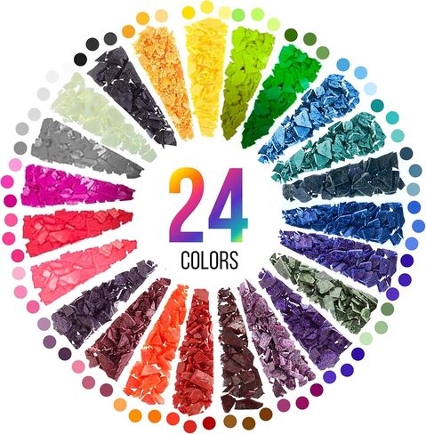 Candle Color Dye for Soy Wax - 16 Colors (3g Each) Candle Wax Dye for Candle Making | Natural Cosmetic Grade Candle Dyes for Candle Making | Candle Wax Color Dye in Saudi Arabia