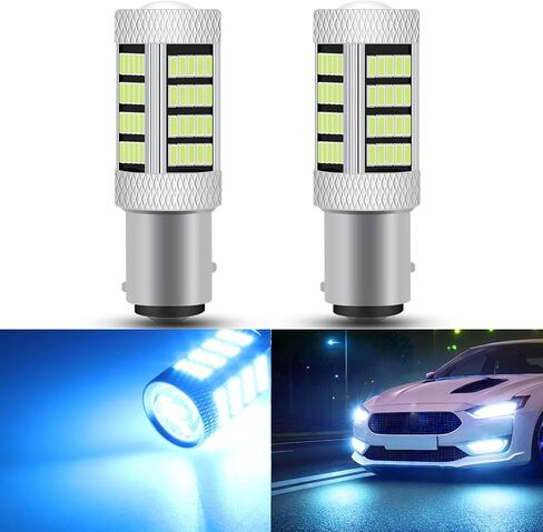 High Power 92smd LED Bulbs 8000K Ice Blue 1157 2057 2357 7528 BAY15D Brake Center High Stop DRL Tail Stop Daytime Running Light LED Bulb Lamp Replacement for Cars,Trucks, SUVs, Vans in Saudi Arabia