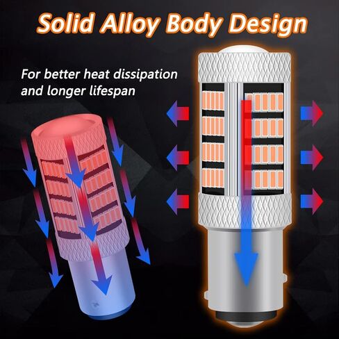 High Power 92smd LED Bulbs 8000K Ice Blue 1157 2057 2357 7528 BAY15D Brake Center High Stop DRL Tail Stop Daytime Running Light LED Bulb Lamp Replacement for Cars,Trucks, SUVs, Vans in Saudi Arabia