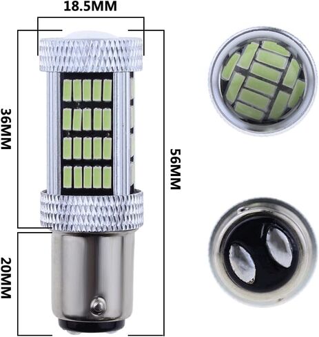 High Power 92smd LED Bulbs 8000K Ice Blue 1157 2057 2357 7528 BAY15D Brake Center High Stop DRL Tail Stop Daytime Running Light LED Bulb Lamp Replacement for Cars,Trucks, SUVs, Vans in Saudi Arabia