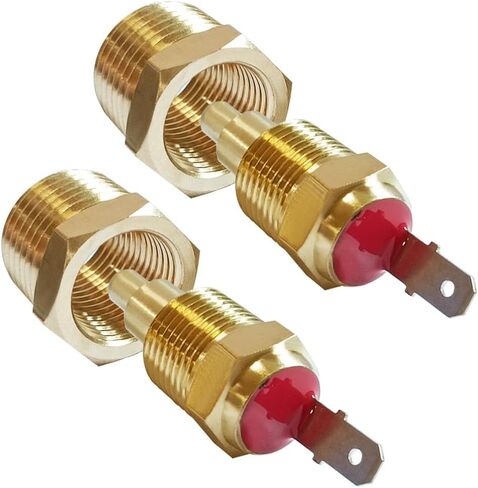 Joywayus Fan Thermostat Temperature Switch, 175 to 185 Degree Electric Engine Cooling Fan Thermostat Temperature Sensor Switch, 3/8" NPT Pipe Thread, Fit for 10" 12" 14" 16" Fan in Saudi Arabia