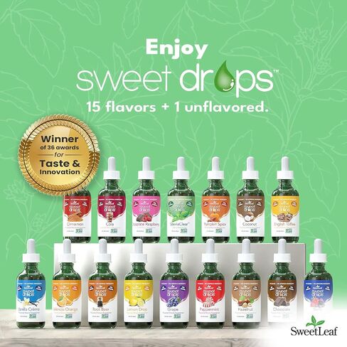 SweetLeaf Natural Sweet Drops Sweetener, Berry, Non-GMO, 2 Fl Oz (Pack of 3) in Saudi Arabia