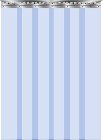 6PCS Plastic Strip Door Curtain, 84" Height X 36" Width, 0.08 Inch Thickness Standard Clear PVC Curtain Strip with 56% Overlap for 3' X 7' Doors in Saudi Arabia