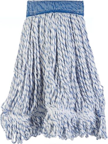 Amazon Basics Loop-End Rayon Finish Commercial String Mop Head, 5 Inch Headband, Medium, 6-Pack in Saudi Arabia