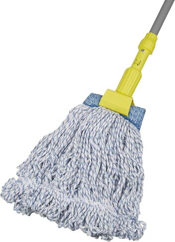 Amazon Basics Loop-End Rayon Finish Commercial String Mop Head, 5 Inch Headband, Medium, 6-Pack in Saudi Arabia