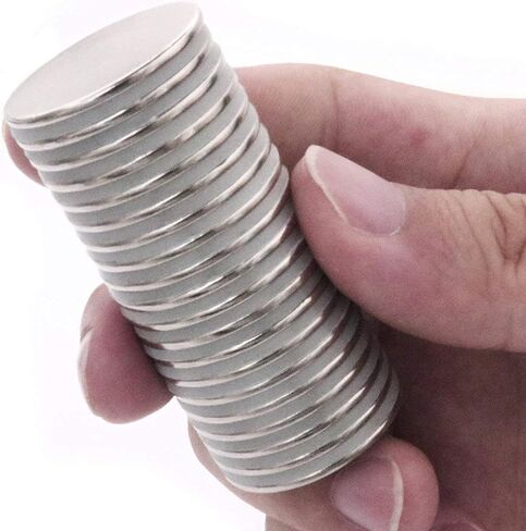 DIYMAG Powerful Neodymium Disc Magnets with Double-Sided Adhesive, Strong Permanent Rare Earth Magnets for Fridge, DIY, Building, Scientific, Craft, and Office Magnets, 1.26 inch Diameter, Pack of 6 in Kuwait