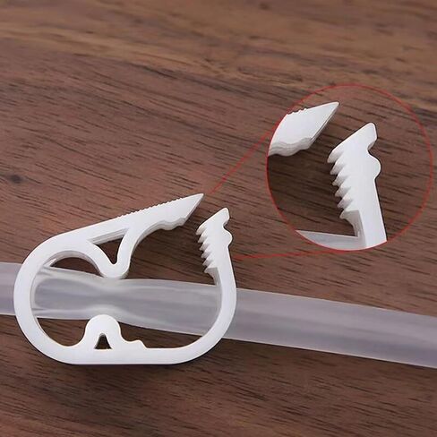 Plastic Tubing Clamps, Adjustable Tube Clamp Shut Off Hose Clamp for 1/4" - 1/2" Tube O.D.Water Flow Control Hose Clip Laboratory Pinch Valve, Control Wine Beer Bottle Infusion Bottle - White (6 Pcs) in Saudi Arabia