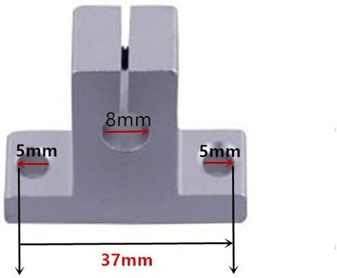 Eowpower 10Pcs SK8 8mm Linear Rail Shaft Guide Support Bracket in Saudi Arabia