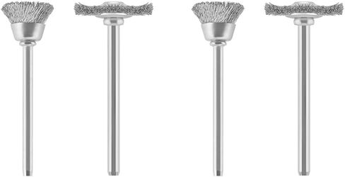 Dremel 447 2-Piece Carbon Steel Brush Set Ideal for Rust and Corrosion Removal on Soft Ferrous Metals in Saudi Arabia