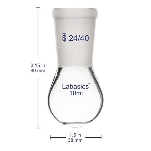 Borosilicate Glass Single Neck Recovery Flask Rotary Evaporator Flask, with 24/40 Outer Joint, 500 ml in Kuwait