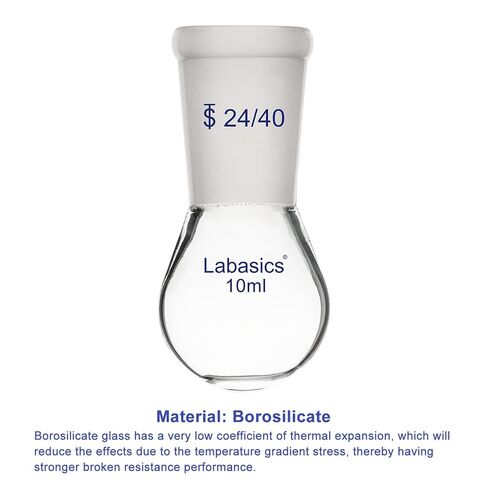 Borosilicate Glass Single Neck Recovery Flask Rotary Evaporator Flask, with 24/40 Outer Joint, 500 ml in Kuwait