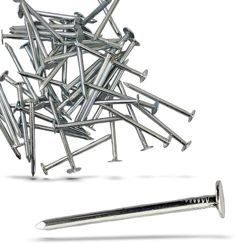 2-Inch Galvanized Roofing Nails Professional Grade - Used to fasten roofing felt, asphalt singles & insulation board (50) in Saudi Arabia