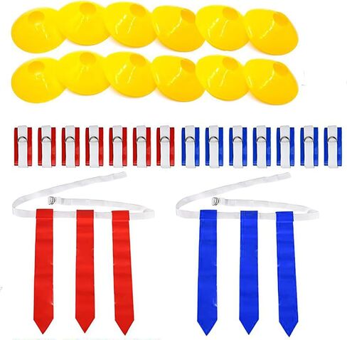 Flag football belts,flag football set,For kids,Youths, Adults,flags for flag football,flag football flags,flag football gear,Training Equipment[14pcs] in Kuwait
