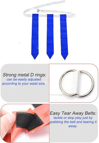 Flag football belts,flag football set,For kids,Youths, Adults,flags for flag football,flag football flags,flag football gear,Training Equipment[14pcs] in Kuwait