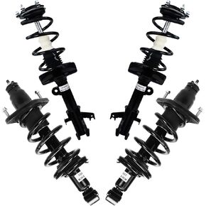 Detroit Axle - 4pc Struts for 2007-2011 Honda CR-V Complete Front and Rear Quick Install Ready Struts w/Coil Spring Assembly 2008 2009 2010 Replacement Strut Shock Absorbers Suspension Kit in Saudi Arabia