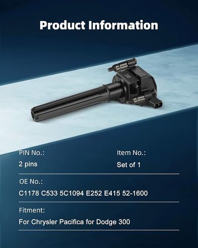 ملفات إشعال السيارة الاحتياطية المحمولة ECCPP متوافقة مع Chevy for Oldsmobile for Pontiac for Saturn 2000-2007 لاستبدال UF391 UF301 للسفر والنقل والإصلاح (عبوة من 1) in Saudi Arabia