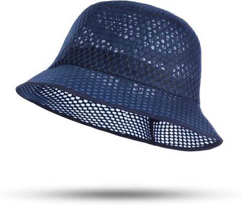 Mesh Bucket Hat for Women: Summer Hats for Men - Breathable Beach Hat - Safari Hat Gardening Hiking Fishing Hats in Saudi Arabia