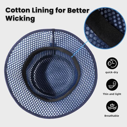 Mesh Bucket Hat for Women: Summer Hats for Men - Breathable Beach Hat - Safari Hat Gardening Hiking Fishing Hats in Saudi Arabia