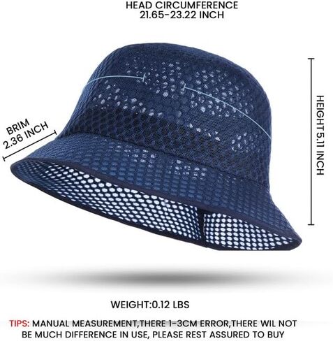 Mesh Bucket Hat for Women: Summer Hats for Men - Breathable Beach Hat - Safari Hat Gardening Hiking Fishing Hats in Saudi Arabia