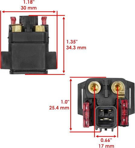 Caltric Starter Relay Solenoid Compatible with Yamaha Viking Vi 700 Yxc700 Yxm700 4X4 2015-2019 in Saudi Arabia