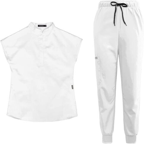 بدلة فرك Niaahinn للنساء Top & Jogger Scrub Pant with Pocket Medical Professionals مجموعة in Kuwait