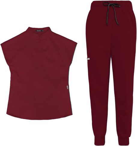 بدلة فرك Niaahinn للنساء Top & Jogger Scrub Pant with Pocket Medical Professionals مجموعة in Kuwait
