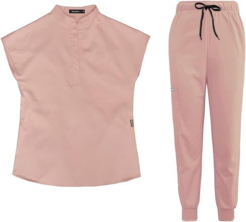 بدلة فرك Niaahinn للنساء Top & Jogger Scrub Pant with Pocket Medical Professionals مجموعة in Kuwait