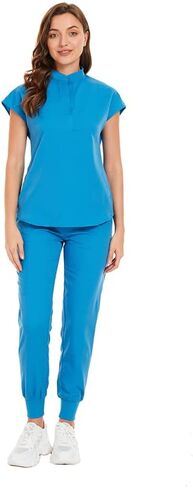 بدلة فرك Niaahinn للنساء Top & Jogger Scrub Pant with Pocket Medical Professionals مجموعة in Kuwait