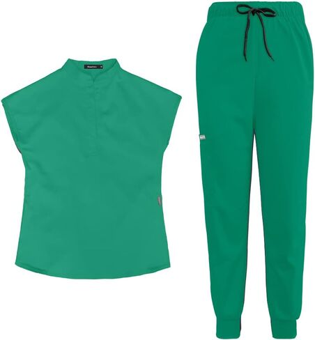 بدلة فرك Niaahinn للنساء Top & Jogger Scrub Pant with Pocket Medical Professionals مجموعة in Kuwait