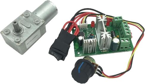 محرك تروس الدودة JGY-370 ، محرك كهربائي 12V DC مع علبة تروس قفل ذاتي ، تروس معدنية ، قابلة للتعديل (12V 40 دورة في الدقيقة) in Saudi Arabia