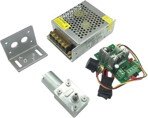محرك تروس الدودة JGY-370 ، محرك كهربائي 12V DC مع علبة تروس قفل ذاتي ، تروس معدنية ، قابلة للتعديل (12V 40 دورة في الدقيقة) in Saudi Arabia