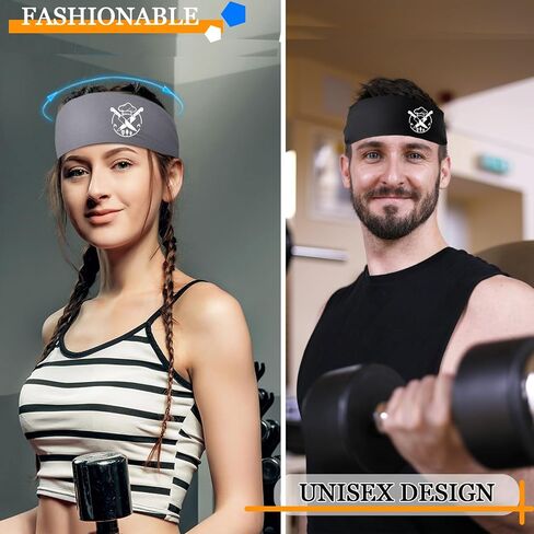 Headbands for Men Women Sweat Bands Headbands Men Sweatbands for Mens Women 3 Pack Cooling Head Bands Mens Elastic Headband Hairband for Running Yoga Gym Athletic Gifts in Saudi Arabia