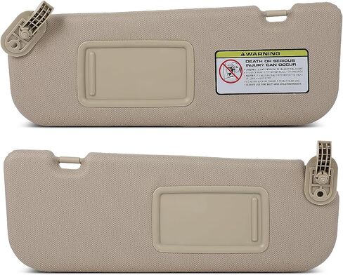 SCITOO Beige Right Passenger Side Auto Sun Visor Assembly fit for 2006-2008 for Hyundai Sonata with Sunroof in Saudi Arabia