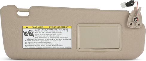 SCITOO Beige Right Passenger Side Auto Sun Visor Assembly fit for 2006-2008 for Hyundai Sonata with Sunroof in Saudi Arabia