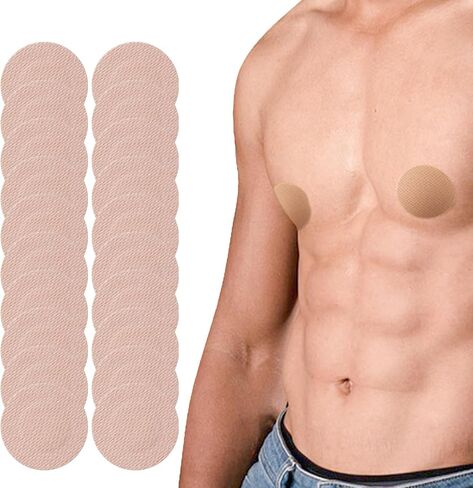 100 Pieces Disposable Nipple Covers for Men, Anti Chafing Stick Protector for Runners Sports Gym in Kuwait